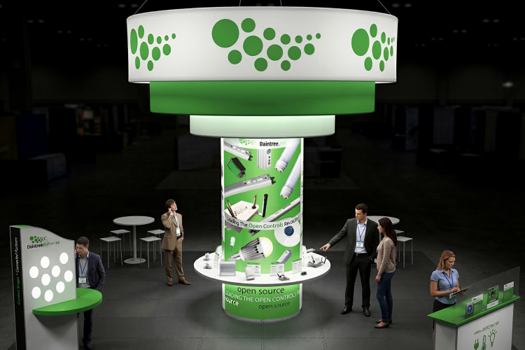 Daintree Networks Circular Trade Show Display