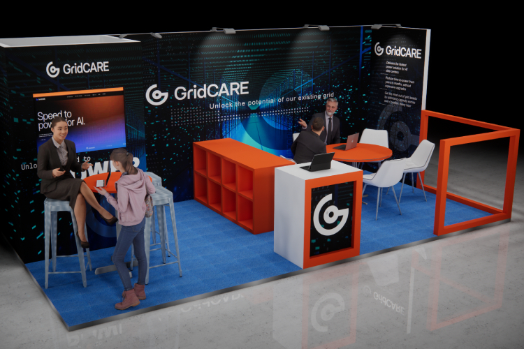 GridCARE Booth Seating and Display Area