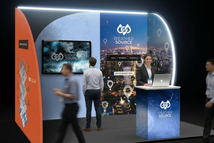 WeatherSource Curved Booth Display